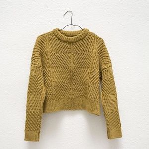 Micaela Greg Ochre Bevel Sweater
